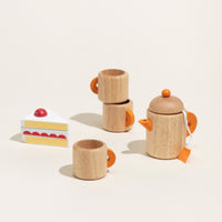 Wood Tea Break Set