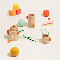 Wood Tea Break Set
